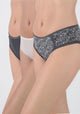 TRIPACK PANTALETA MICROFIBRA GRIS MUJER