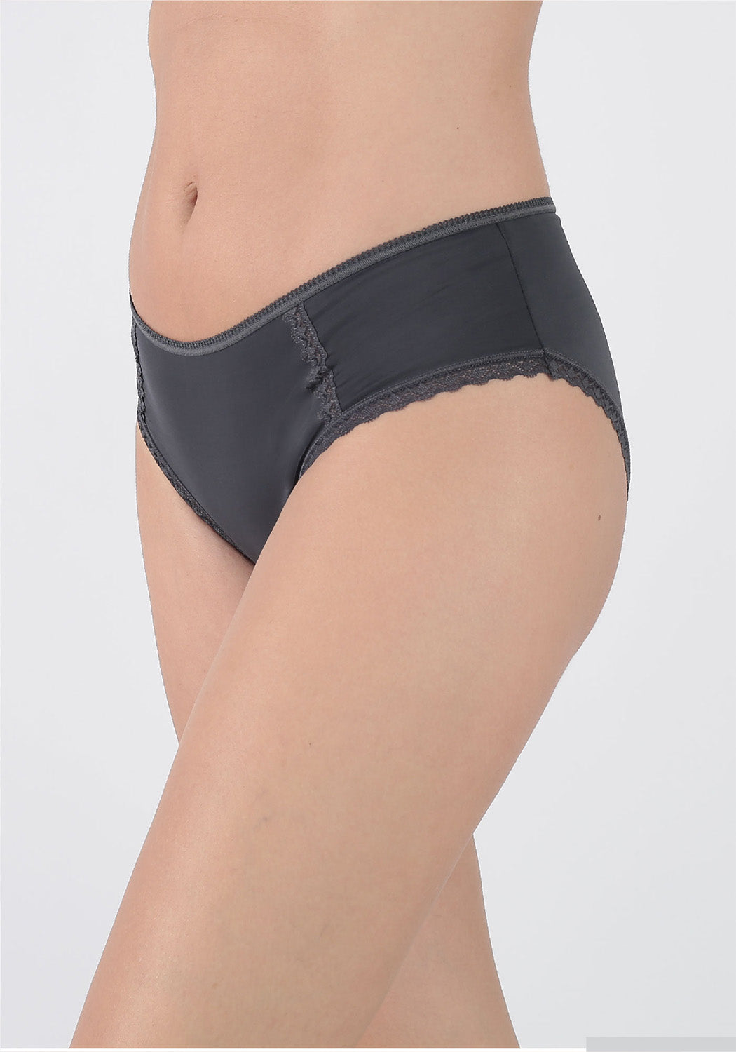TRIPACK PANTALETA MICROFIBRA GRIS MUJER