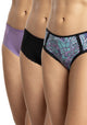 TRIPACK PANTALETA DE MICROFIBRA LILA DE MUJER