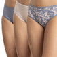 TRIPACK PANTALETA DE ALGODÓN AZUL DE MUJER
