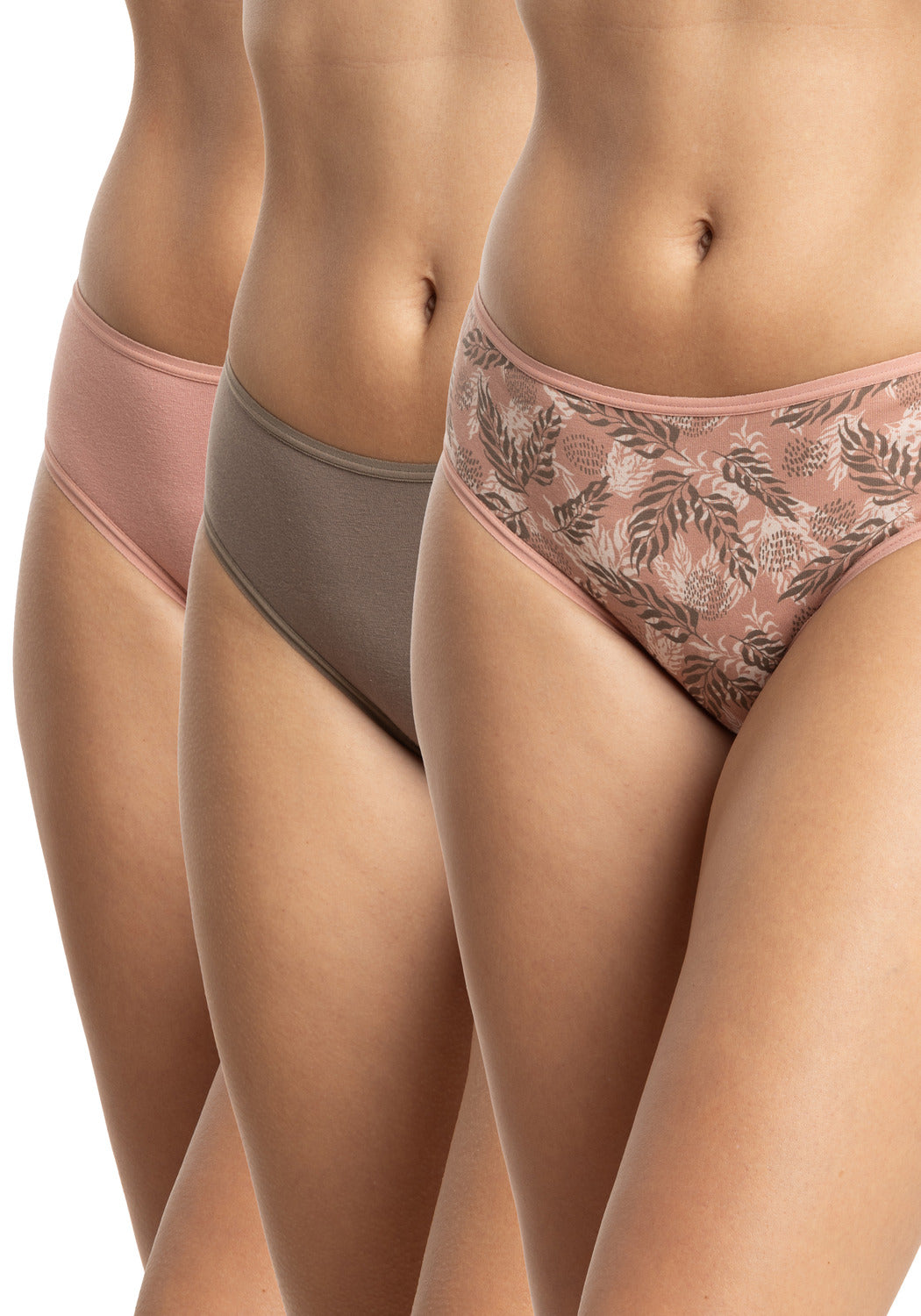 TRIPACK PANTALETA DE ALGODÓN ROSADO DE MUJER