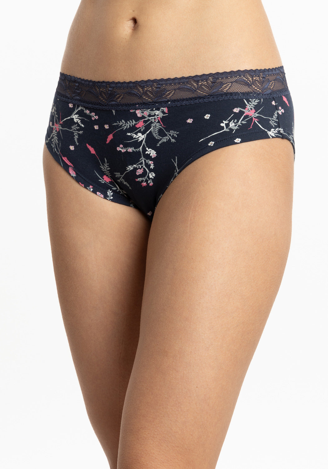 TRIPACK PANTALETA DE ALGODÓN AZUL MARINO DE MUJER