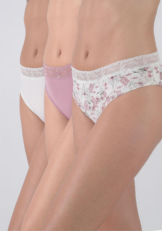 TRIPACK PANTALETA ALGODÓN
