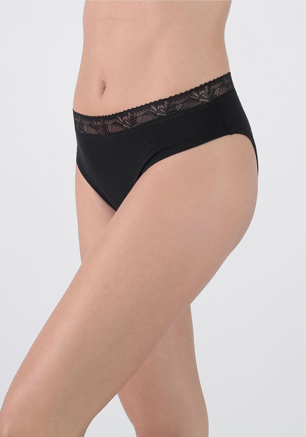 TRIPACK PANTALETA KAYSER ALGODÓN NEGRO MUJER