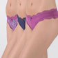 TRIPACK CULOTTE ALGODÓN MORADO MUJER