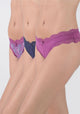 TRIPACK CULOTTE ALGODÓN MORADO MUJER