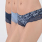 TRIPACK PANTALETA MICROFIBRA AZUL MUJER