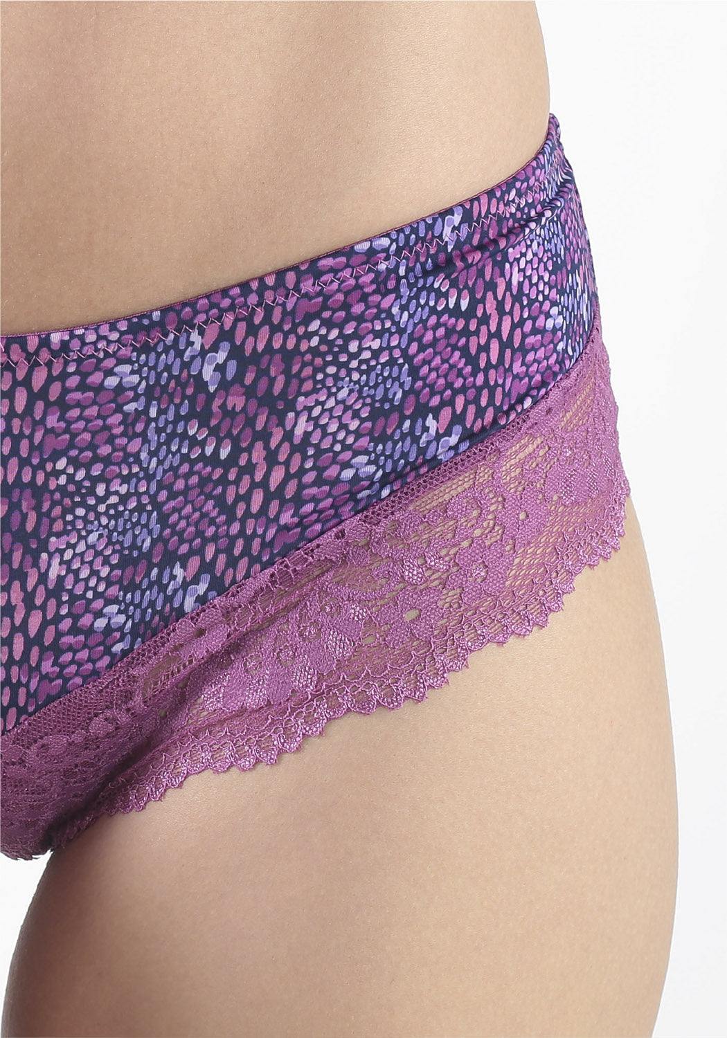 TRIPACK PANTALETA MICROFIBRA MORADO MUJER