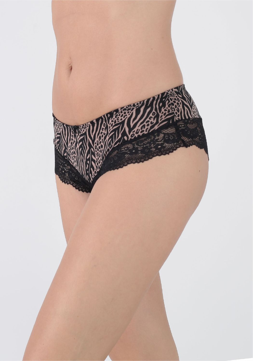 TRIPACK PANTALETA MICROFIBRA NEGRO MUJER