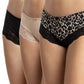 TRIPACK PANTALETA DE MICROFIBRA NEGRO DE MUJER