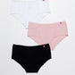 TRIPACK PANTALETA ALGODÓN ROSADO DE TEENS MUJER