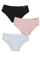 TRIPACK PANTALETA ALGODON TIRO ALTO ROSADO TEENS MUJER
