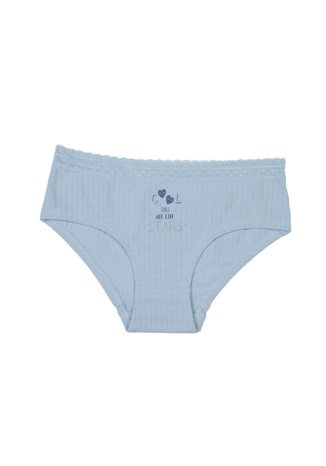 TRIPACK PANTALETA ALGODON CELESTE TEENS MUJER