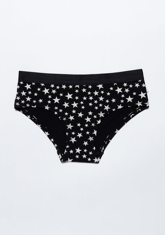 TRIPACK PANTALETA DE ALGODÓN NEGRO TEENS MUJER