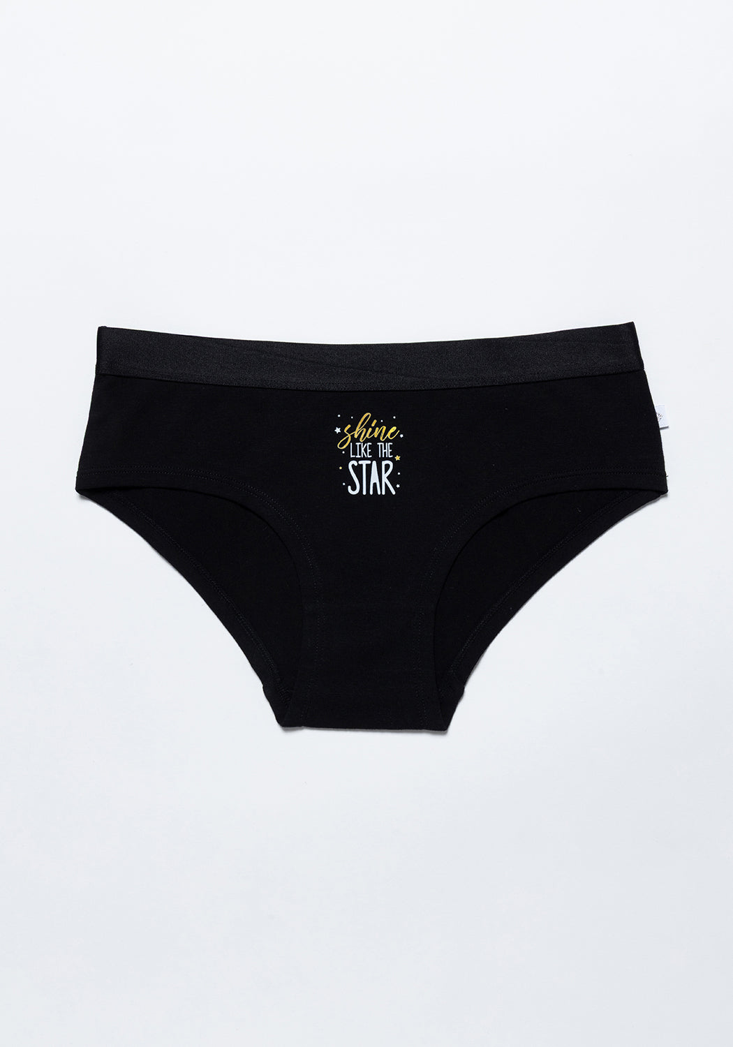 TRIPACK PANTALETA DE ALGODÓN NEGRO TEENS MUJER