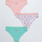TRIPACK BIKINI DE ALGODÓN ROSADO DE TEENS MUJER