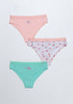 TRIPACK BIKINI DE ALGODÓN ROSADO DE TEENS MUJER