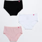 TRIPACK PANTALETA DE ALGODÓN ROSADO DE KIDS MUJER