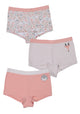 TRIPACK BOXER ALGODON DAMASCO TEENS MUJER