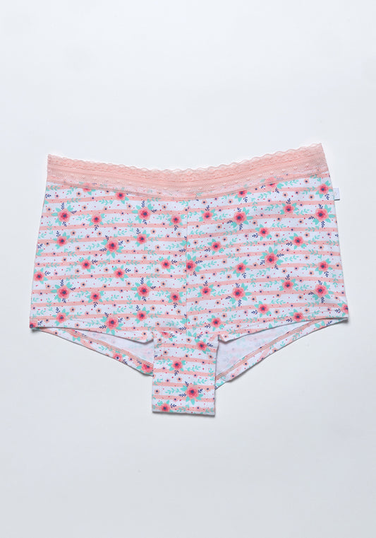 TRIPACK PANTALETA DE ALGODÓN ROSADO DE TEENS MUJER