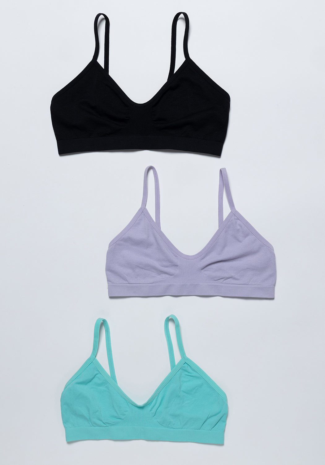 TRIPACK PETO SIN COSTURA NEGRO DE TEENS MUJER