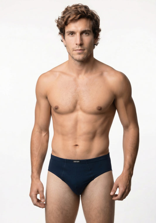 TRIPACK SLIP MAXI DE ALGODÓN AZUL DE HOMBRE