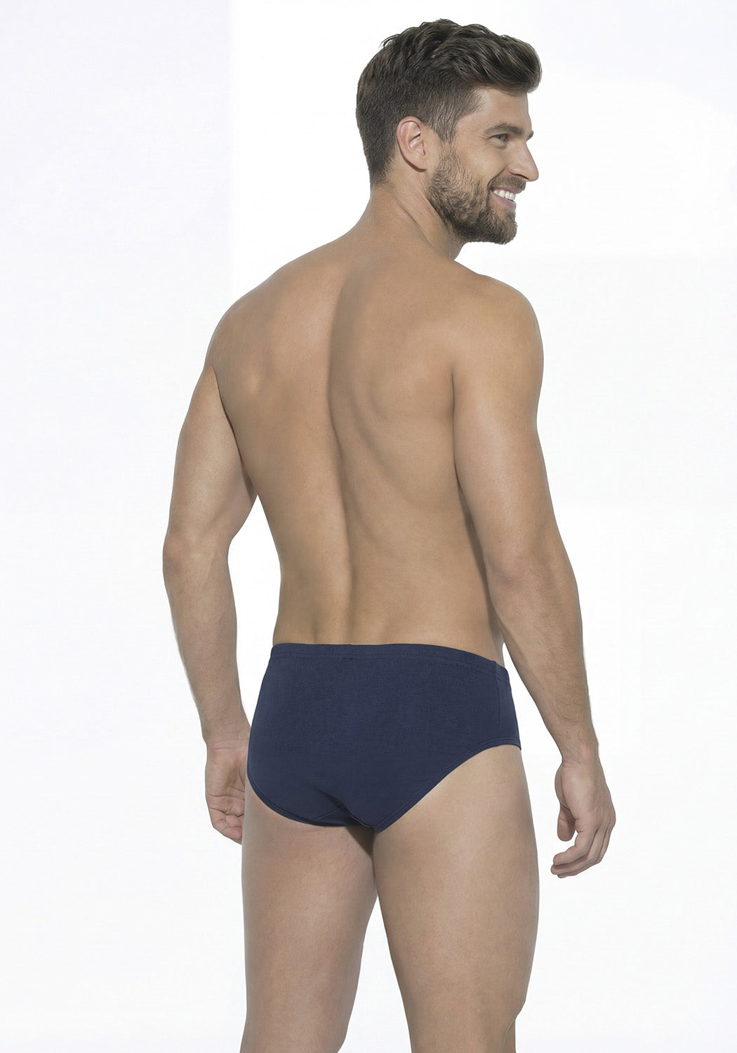 TRIPACK SLIP ALGODON CLÁSICO AZUL HOMBRE