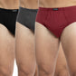 TRIPACK SLIP MAXI DE ALGODÓN BURDEO DE HOMBRE