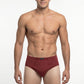 TRIPACK SLIP MAXI DE ALGODÓN BURDEO DE HOMBRE