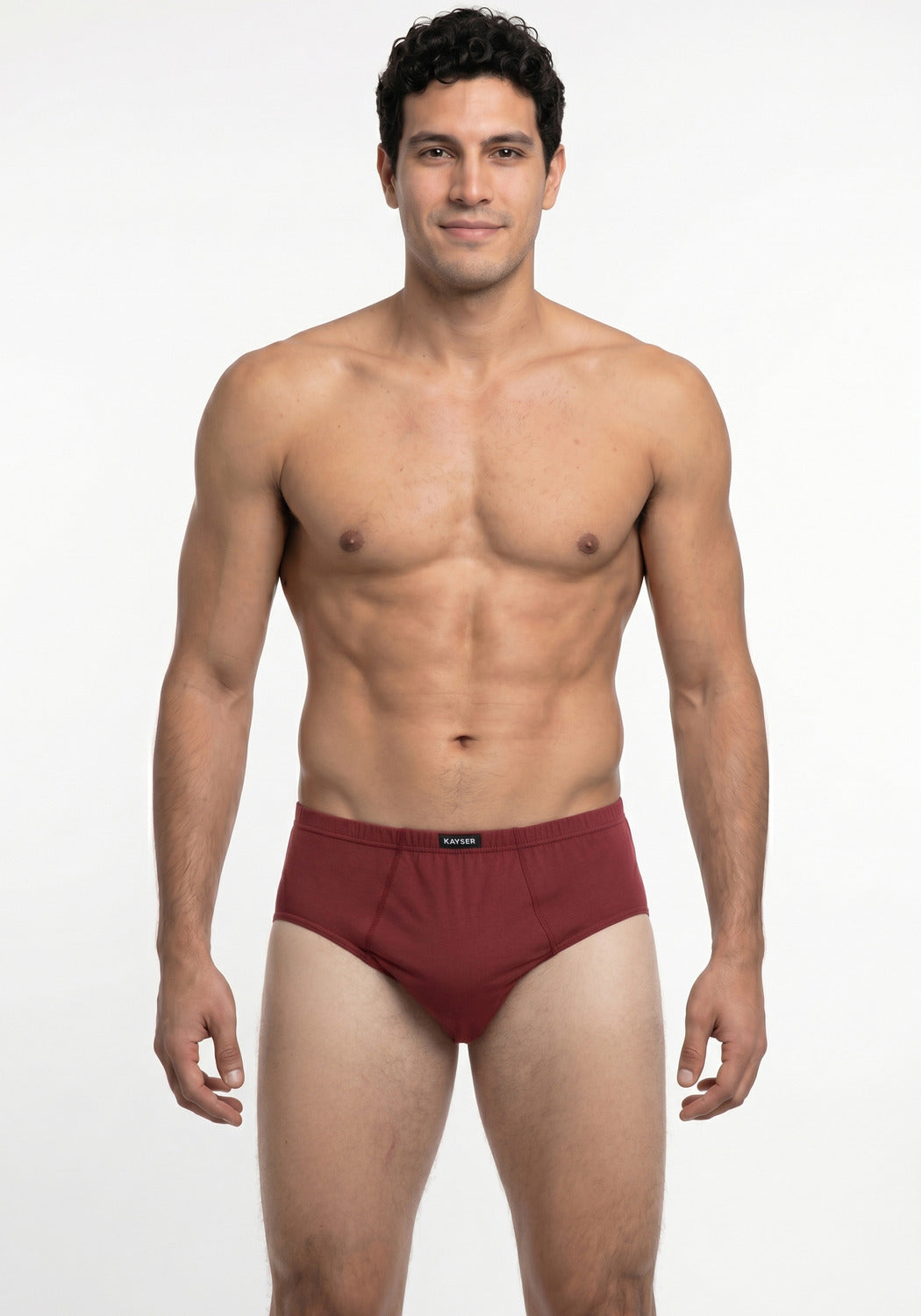 TRIPACK SLIP MAXI DE ALGODÓN BURDEO DE HOMBRE