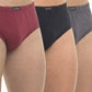 TRIPACK SLIP ALGODON CLÁSICO BURDEO HOMBRE