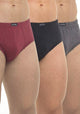 TRIPACK SLIP ALGODON CLÁSICO BURDEO HOMBRE