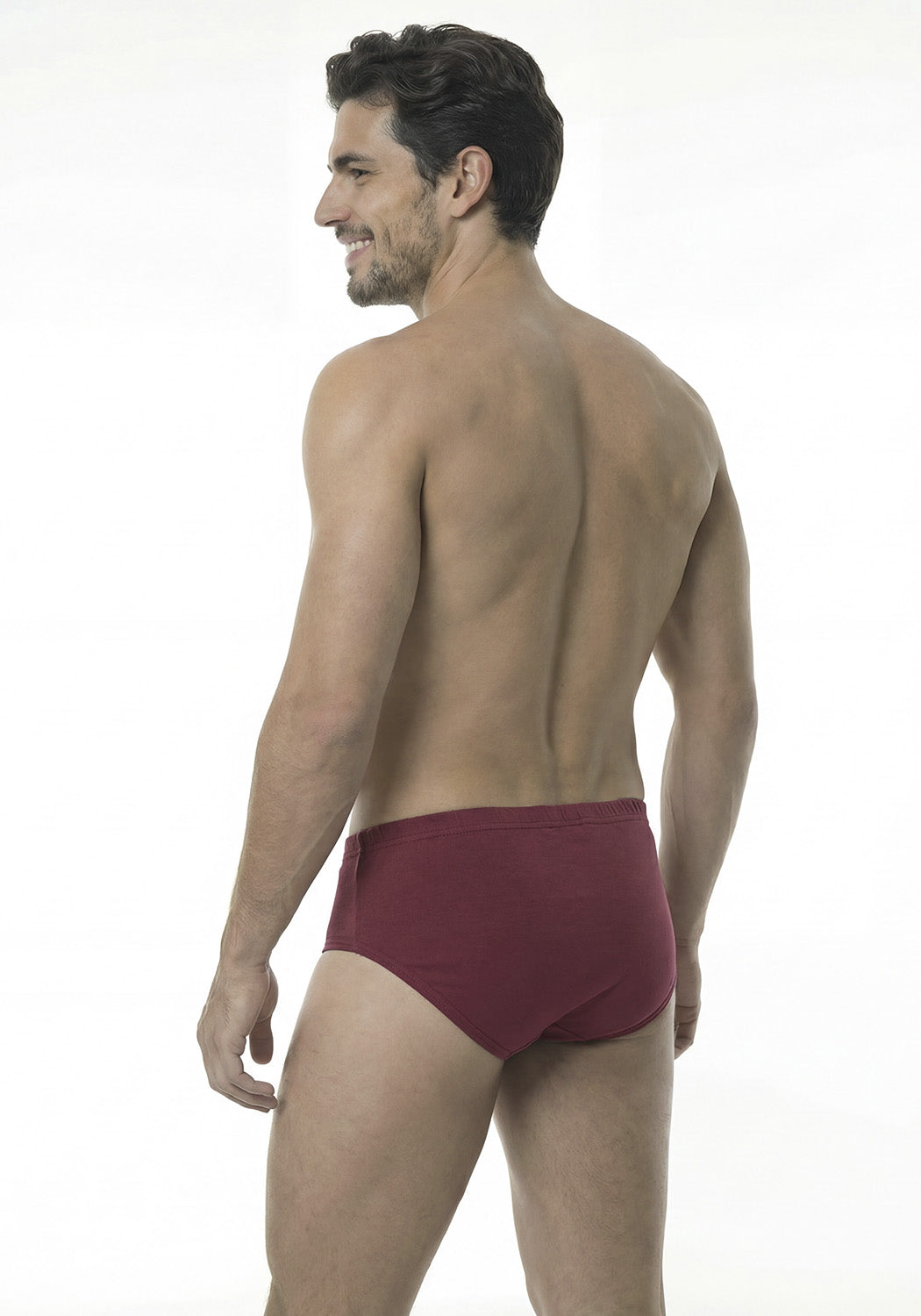 TRIPACK SLIP ALGODON CLÁSICO BURDEO HOMBRE