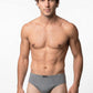 TRIPACK SLIP MAXI DE ALGODÓN GRIS DE HOMBRE