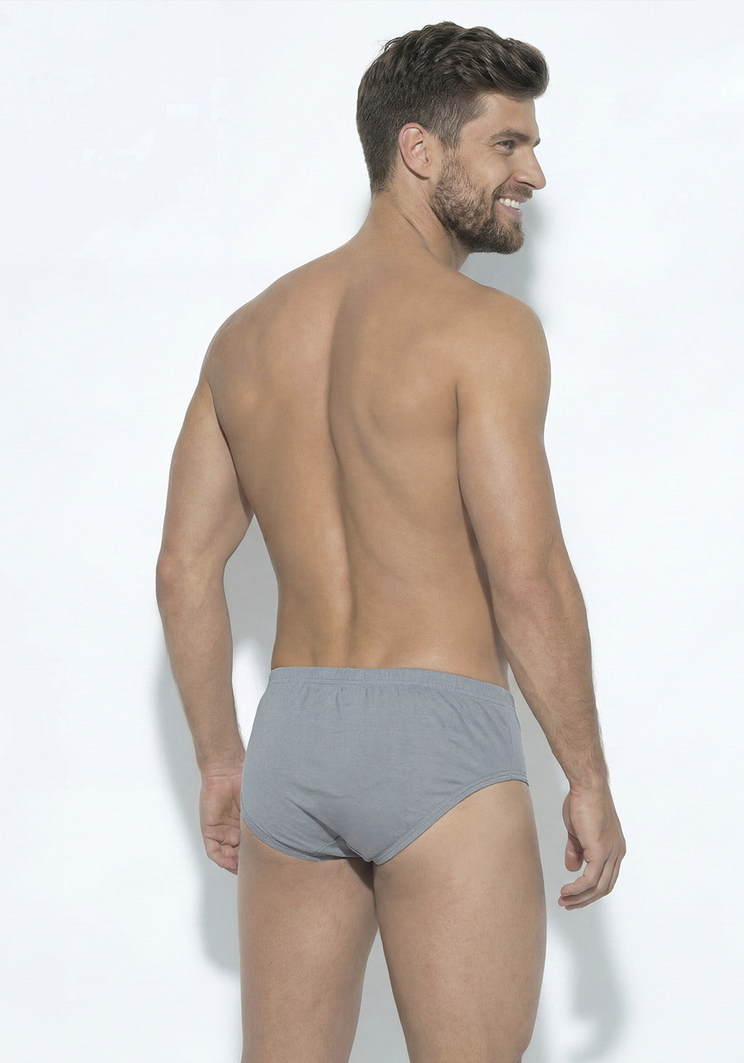 TRIPACK SLIP00% ALGODON CLÁSICO GRIS HOMBRE