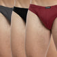 TRIPACK SLIP MIDI DE ALGODÓN BURDEO DE HOMBRE
