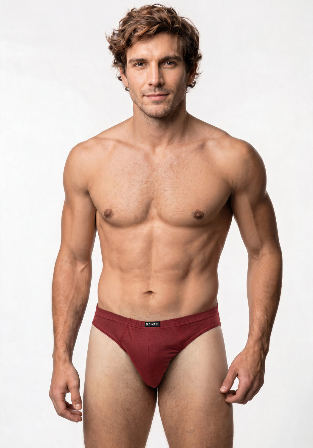 TRIPACK SLIP MIDI DE ALGODÓN BURDEO DE HOMBRE