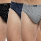 TRIPACK SLIP MAXI DE ALGODÓN AZUL MARINO DE HOMBRE