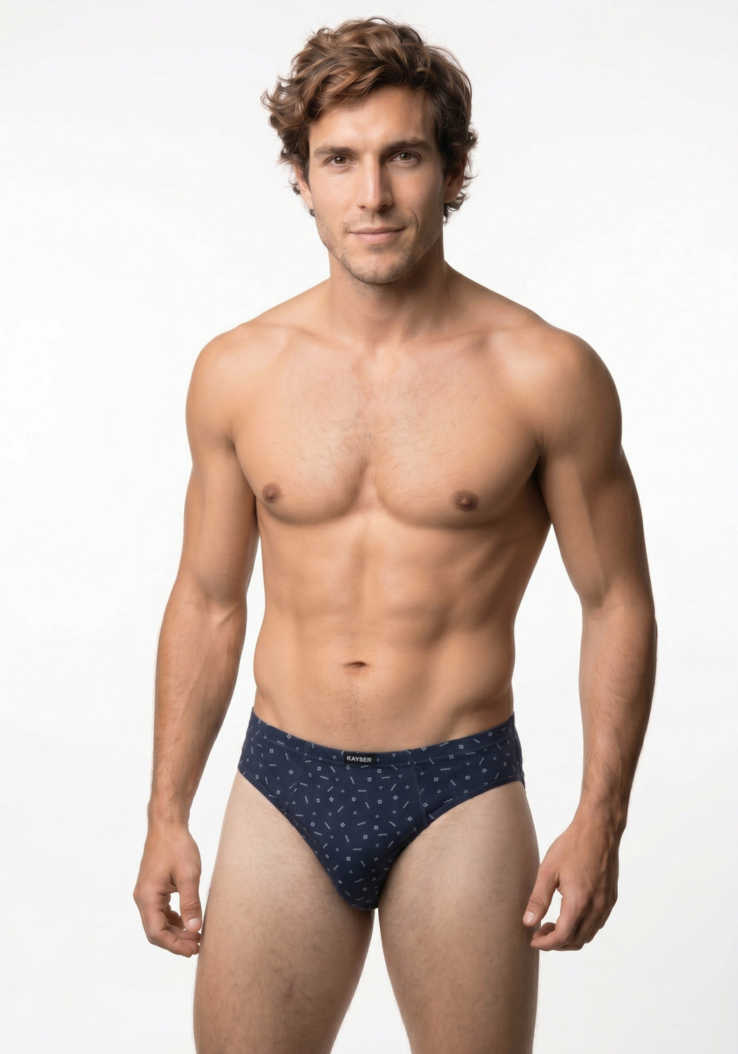 TRIPACK SLIP MAXI DE ALGODÓN AZUL MARINO DE HOMBRE