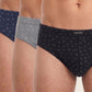 TRIPACK SLIP ALGODON AZUL MARINO HOMBRE