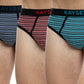 TRIPACK SLIP ZUNGA DE ALGODÓN NEGRO DE HOMBRE
