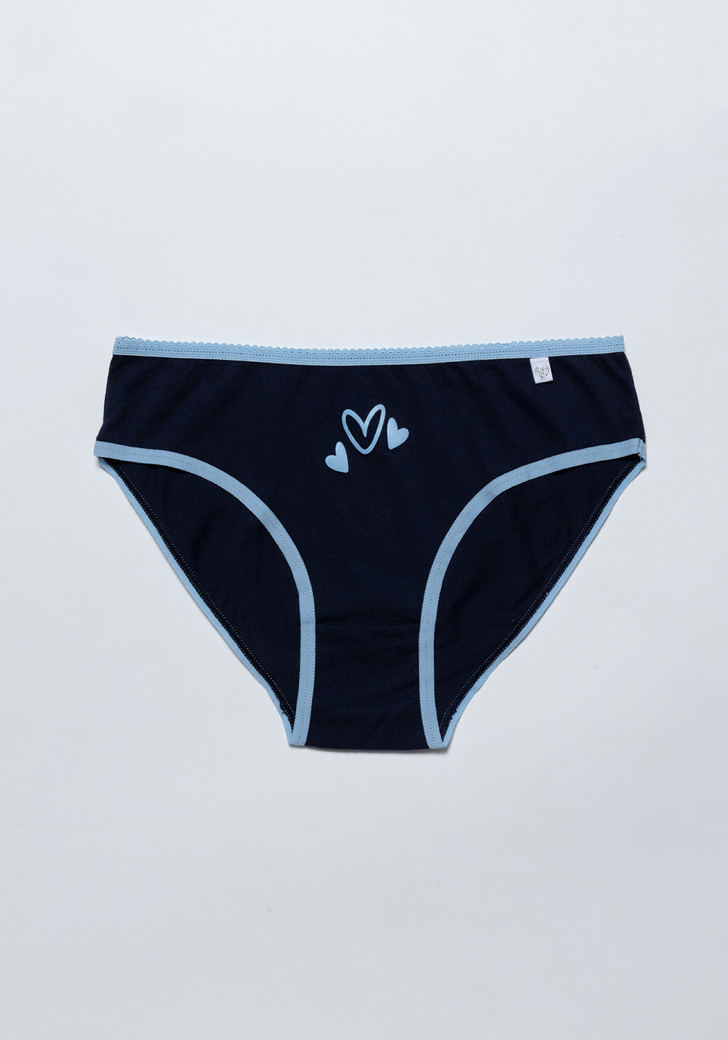PACK 5 BIKINI DE ALGODÓN AZUL DE TEENS MUJER