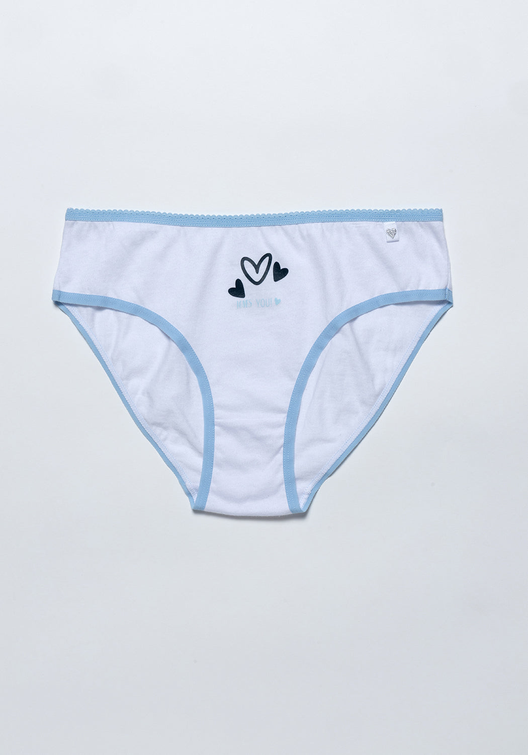 PACK 5 BIKINI DE ALGODÓN AZUL DE TEENS MUJER