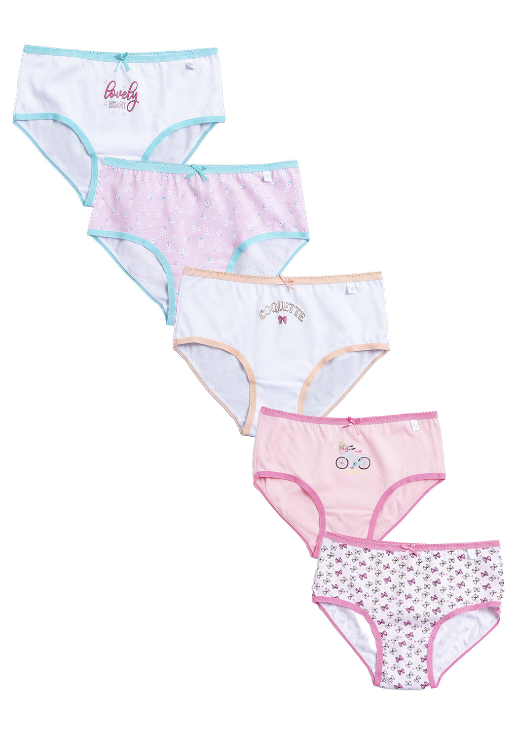 PACK BIKINI ALGODÓN ROSADO TEENS MUJER