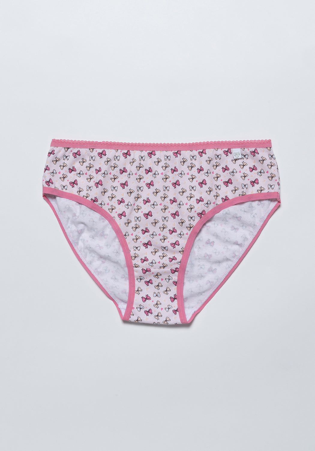 PACK 5 BIKINI DE ALGODÓN ROSADO DE TEENS MUJER