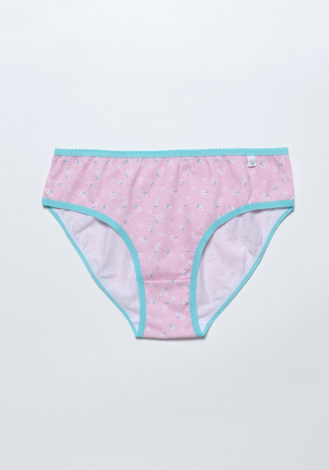 PACK 5 BIKINI DE ALGODÓN ROSADO DE TEENS MUJER