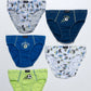 PACK 5 SLIP MIDI DE ALGODÓN AZUL DE TEENS HOMBRE