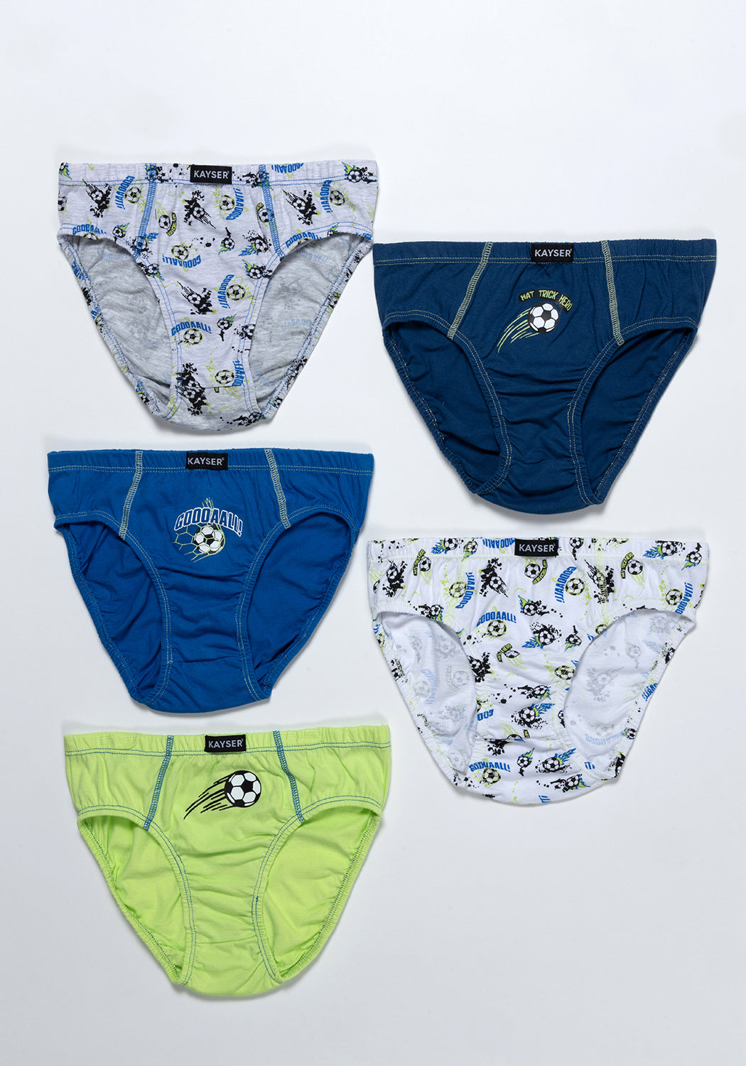 PACK 5 SLIP MIDI DE ALGODÓN AZUL DE TEENS HOMBRE