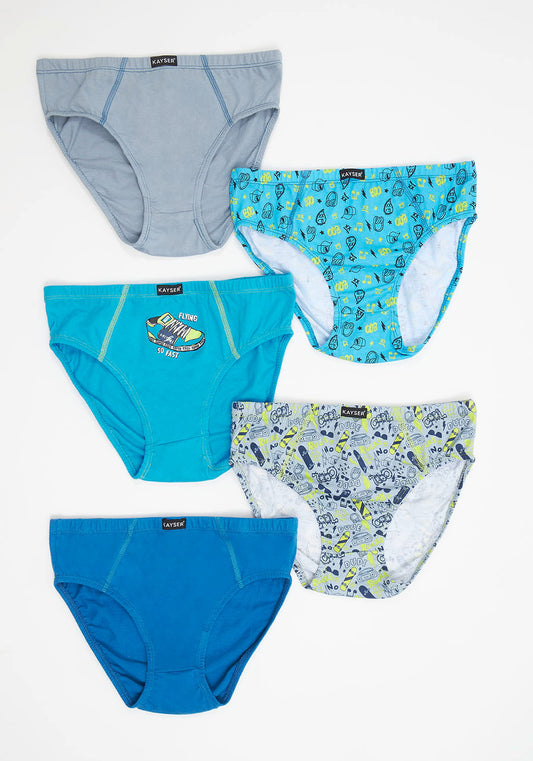 PACK 5 SLIP TIRO MEDIO ALGODÓN