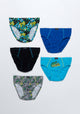 PACK 5 SLIP MIDI DE ALGODÓN NEGRO DE KIDS HOMBRE